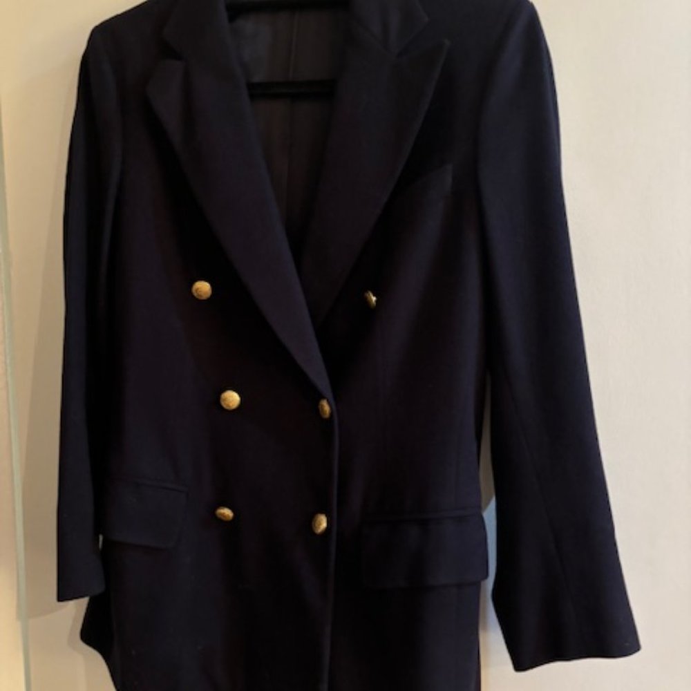 Tripler Navy Double Breasted Blazer